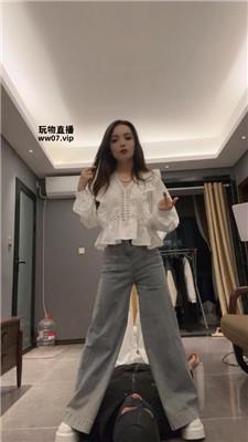 【Anna】俄罗斯混血S-小白鞋踩-牛仔裤坐脸挍 bf51618