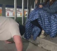 【关关】户外帆布鞋羞辱下贱奴 bf8490