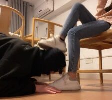 【除夕S】夜跑后强迫家奴舔脏鞋/黑棉袜堵嘴/臭脚踩 bf26932