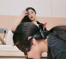 【小羊】母畜-闻舔原味黑丝jio/耳光 bf31242