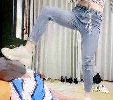 【莫妮卡S】舔闻脏鞋底/原味白短袜 bf32022