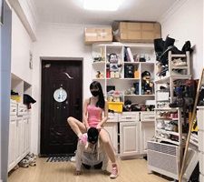 【暴力美学】清理鞋柜/帆布鞋插嘴/手捂窒息/吃鞋底脏物/耳光鞭打 bf38344