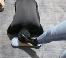 【冰诺】黑高跟短靴踩地毯狗 bf38628