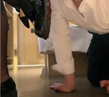 【米开朗】皮鞋黑丝踩踏喂食 bf40332