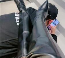 【SS诗诗】长靴美腿-物化脚垫/揪耳朵/碾压狗爪/伺候沐足 JS240422-12