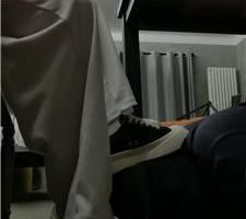 【文文文文】桌底视角-素人S脏鞋清理 bf47175