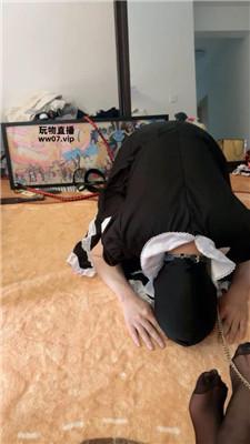 【阿璐】变装女仆下跪黑丝jio发骚 JS250420-31