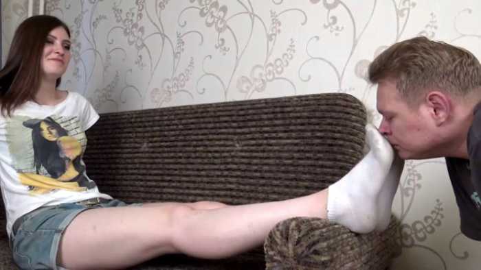 为女神清理脏鞋底赏赐棉袜塞嘴 bf55192