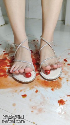 纯儿裸足凉鞋制作番茄香蕉酱 YC-250728