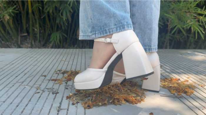 【大美】玛丽珍高跟鞋踩中式盒饭 YC-250725-2